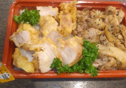 奄美島黒豚と鶏唐揚げ　抱き合わせ弁当